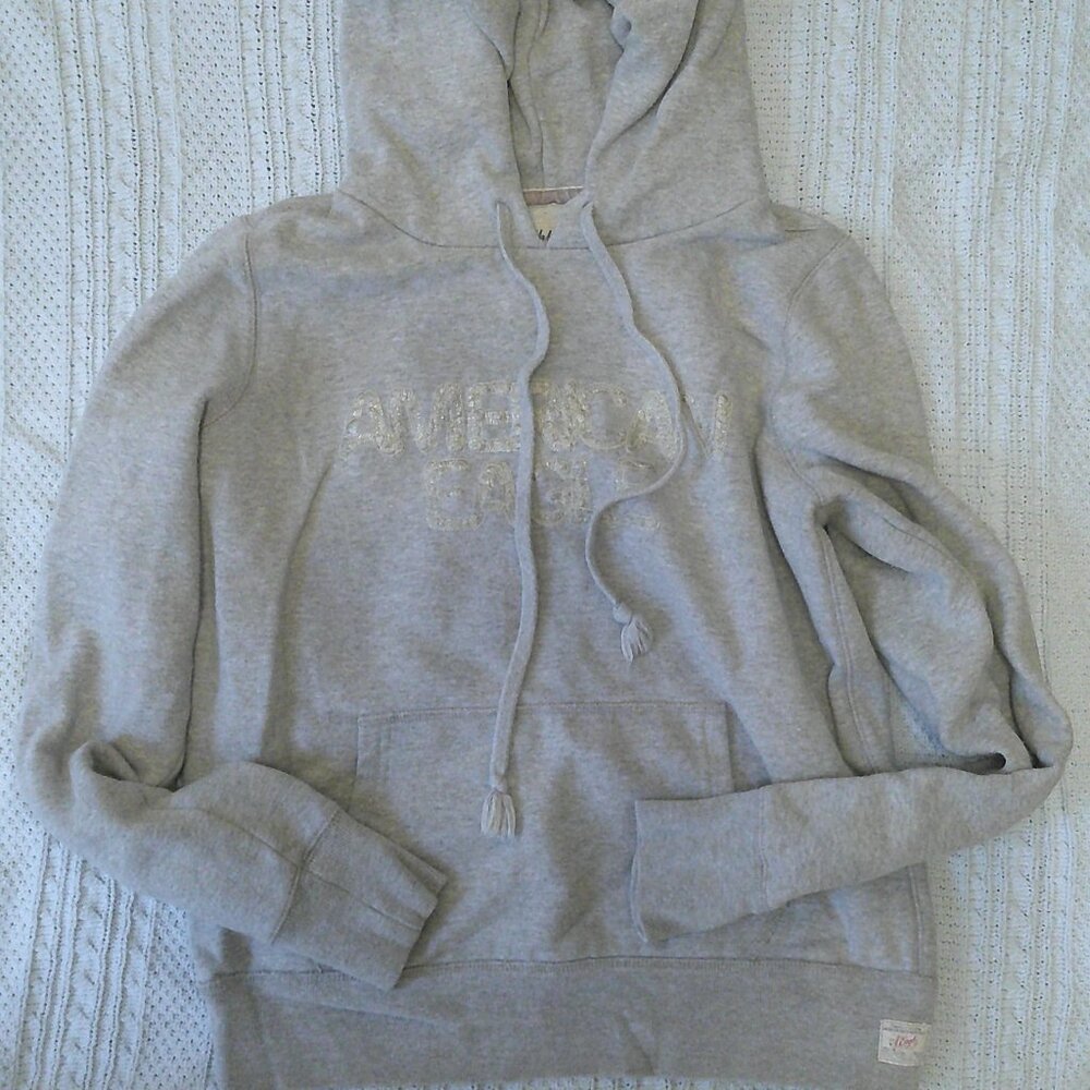 American Eagle Outfitters Y2K gray hoodie/pullover - size Medium